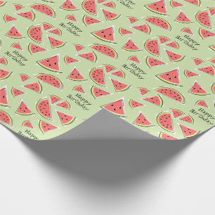 Watermelon Green Multi Happy Birthday Geschenkpapier