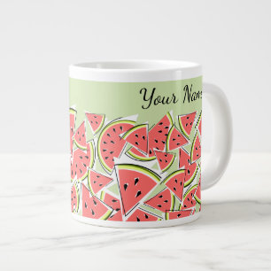 Watermelon Green Name Jumbo-Tasse