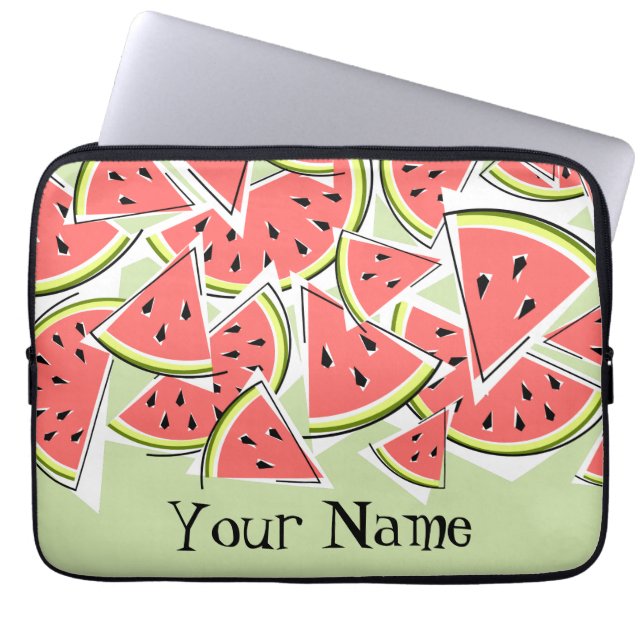 Watermelon Green Name Notebook-Hülle Laptopschutzhülle (Vorderseite)