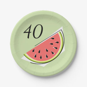 Watermelon Green Slice 40 Age Paper Teller