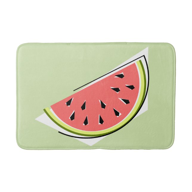 Watermelon Green Slice Badematte (Vorderseite)
