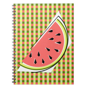 Watermelon Green Slice Karo Notizblock