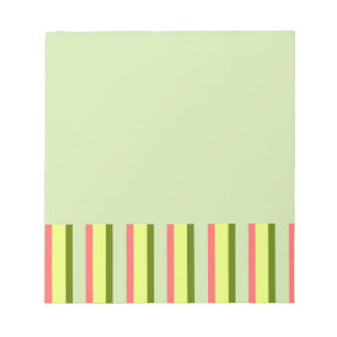 Watermelon Green Stripe Classic Notizblock