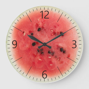 Watermelon Große Wanduhr