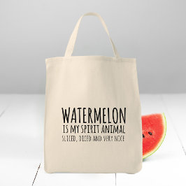 Watermelon ist mein Geist Tier Funny Tote Tag Tragetasche