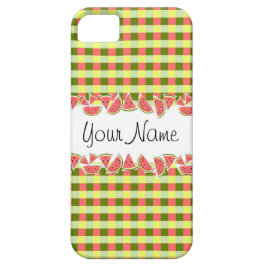 Watermelon Karo Ihr Name iPhone Gehäuse iPhone 11 Hülle