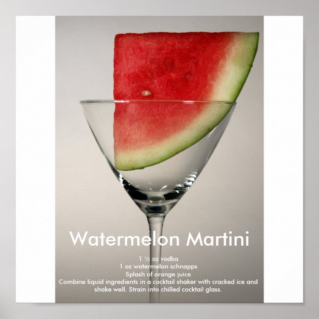 Watermelon Martini Poster (Vorne)