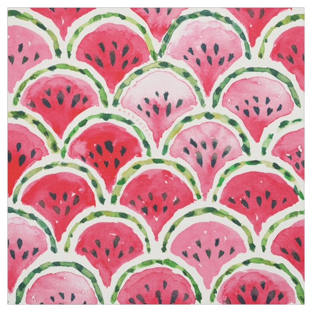 WATERMELON MERMAID Fruchtskallop Muster Stoff (Muster)