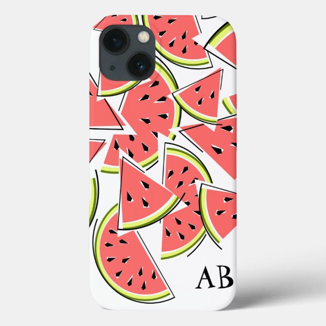 Watermelon 'Monogram' iPad Mini Gehäuse vertikal Case-Mate iPhone Hülle (Rückseite)