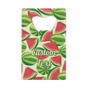 Watermelon Motif Carte de crédit Bottle Opener