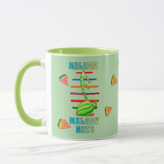 WATERMELON MUSIC FUSION DESIGNED MUG  TASSE
