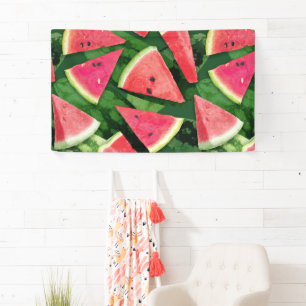 Watermelon-Muster Banner
