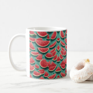 Watermelon Muster Bright and Fresh Red Watermelon Kaffeetasse