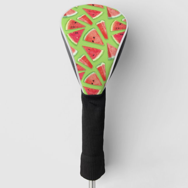 Watermelon-Muster Kreation 3 Golf Headcover (Vorderseite)