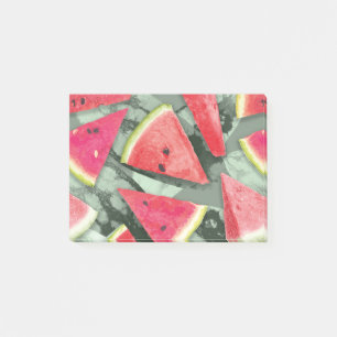 Watermelon-Muster Kreation 4 Post-it Klebezettel