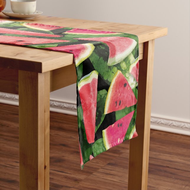 Watermelon-Muster Kreation 5 Mittelgroßer Tischläufer (Beispiel)