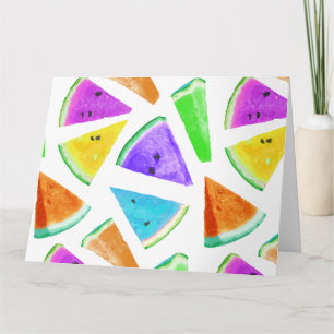 Watermelon-Muster Kreation 6 Dankeskarte
