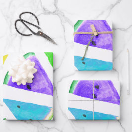 Watermelon-Muster Kreation 6 Geschenkpapier Set