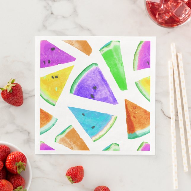 Watermelon-Muster Kreation 6 Serviette (Beispiel)