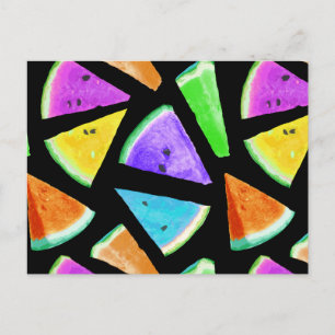 Watermelon-Muster Kreation 7 Feiertagspostkarte