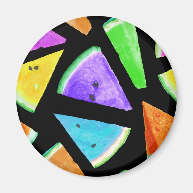 Watermelon-Muster Kreation 7 Magnet (Vorne)