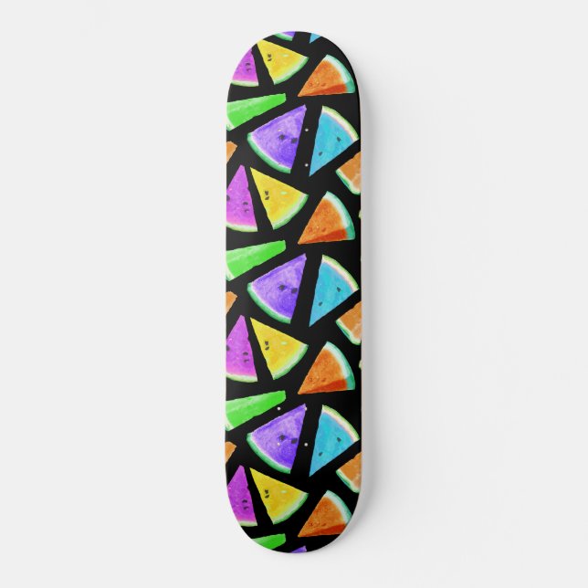 Watermelon-Muster Kreation 7 Skateboard (Vorderseite)