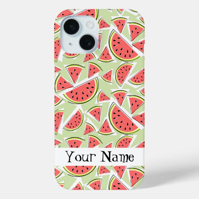 Watermelon 'Name' Multi green iPhone Gehäuse title_seo2 (Rückseite)