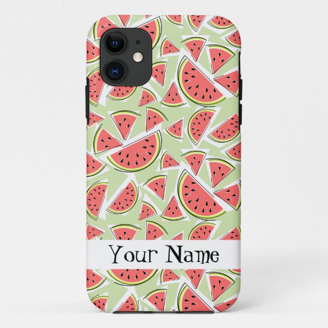 Watermelon 'Nom' Multi-green coque iphone (Dos)