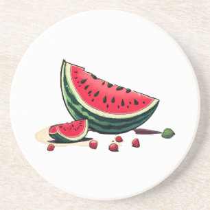 Watermelon Palestine Getränkeuntersetzer