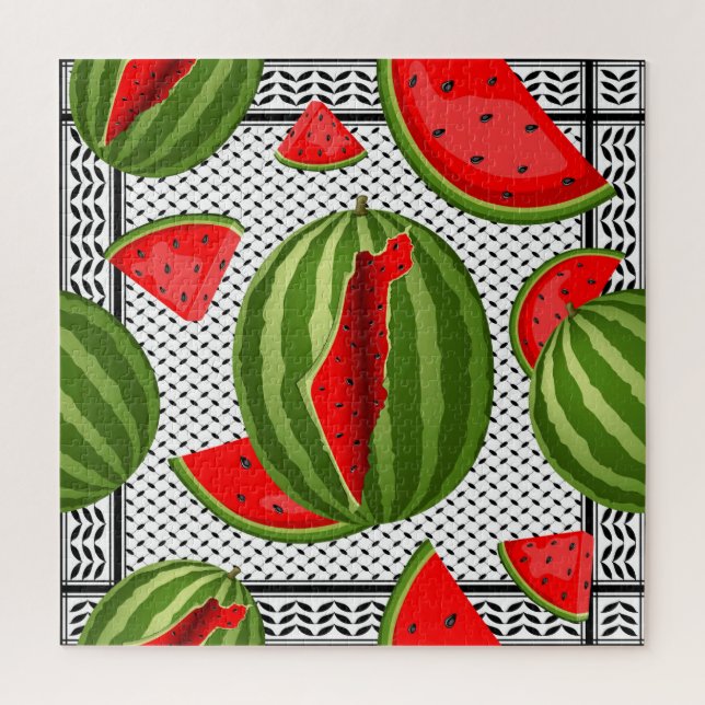 Watermelon Palestine Map Slice (Vertikal)