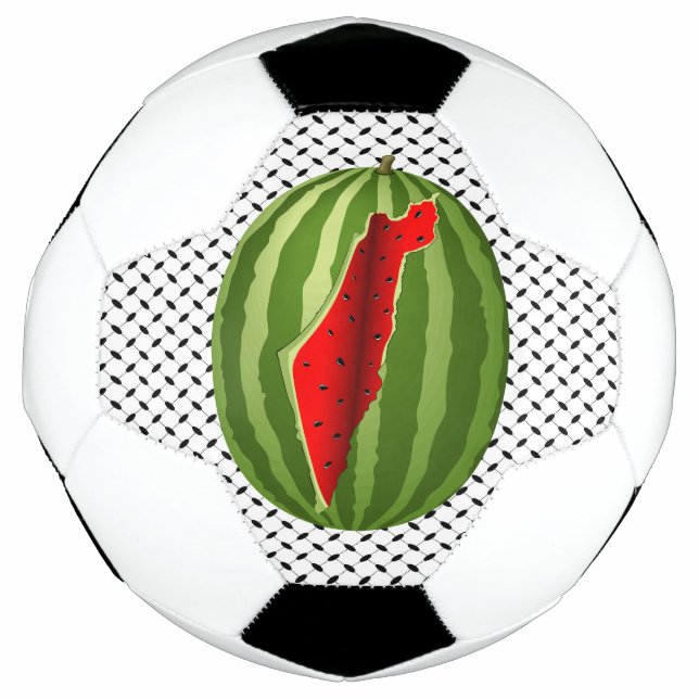 Watermelon Palestine Map Slice Fußball (Vorderseite)