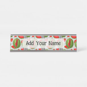 Watermelon Palestine Map Slice Schreibtischnamensplakette