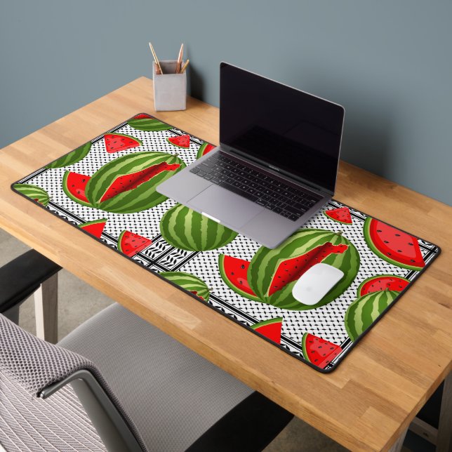 Watermelon Palestine Map Slice Schreibtischunterlage (Büro 2)