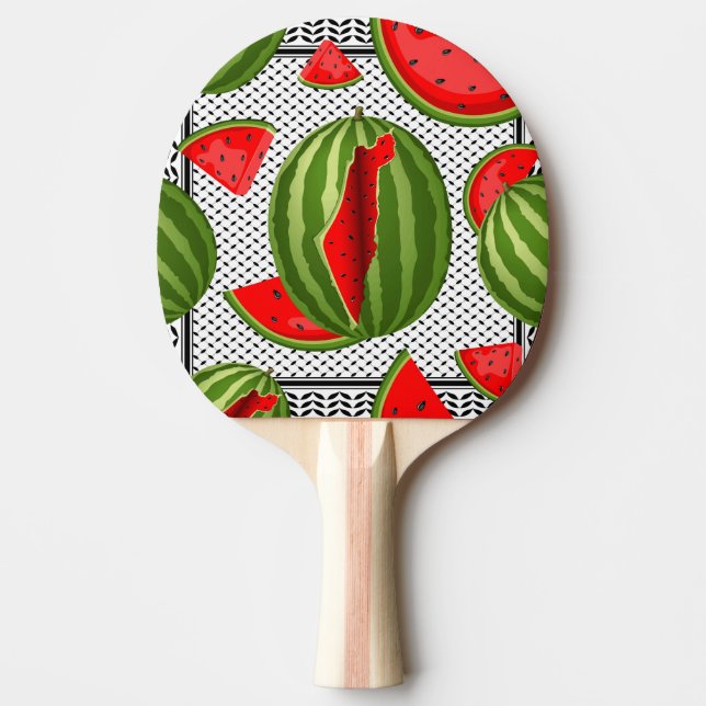 Watermelon Palestine Map Slice Tischtennis Schläger (Vorderseite)