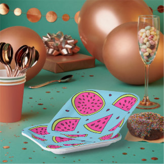 Watermelon Paper Plate Pappteller