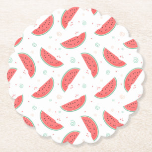 Watermelon Paper Plate Untersetzer