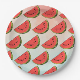 Watermelon Pappteller