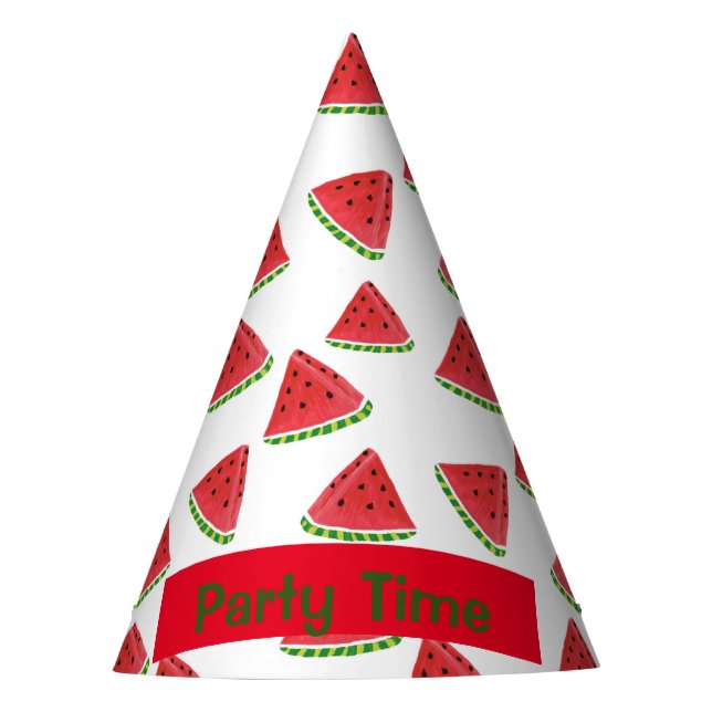 Watermelon Party Hat Partyhütchen (Vorderseite)