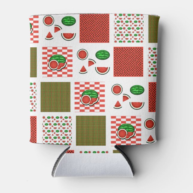 Watermelon Patchwork Dosenkühler (Vorderseite)