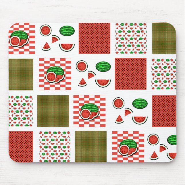 Watermelon Patchwork Mousepad (Vorne)