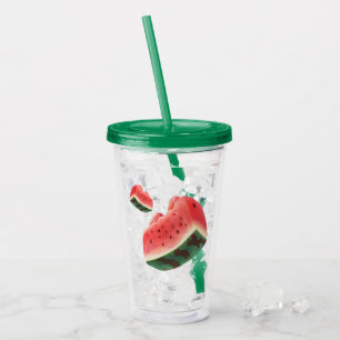 Watermelon Pattern Acryltrinkbecher