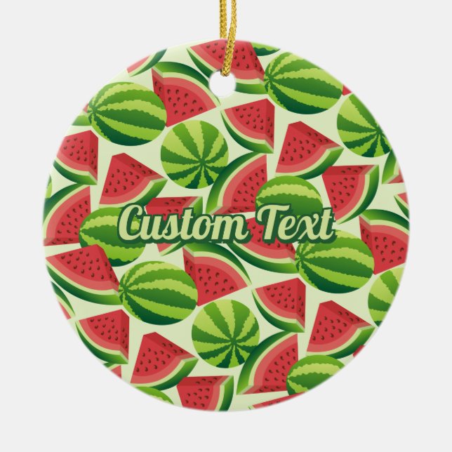Watermelon Pattern Keramik Ornament (Vorne)