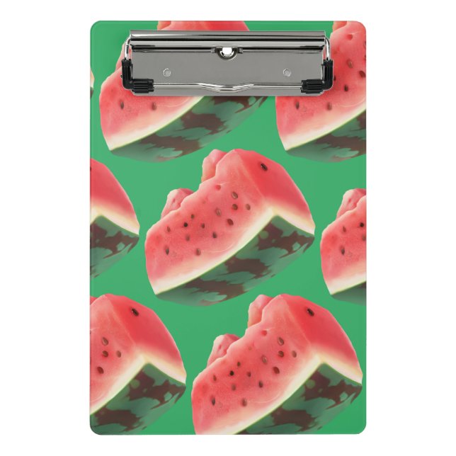 Watermelon Pattern Mini Klemmbrett (Vorderseite)
