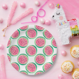 Watermelon Pattern Pappteller