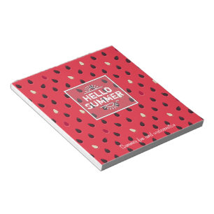 Watermelon Pattern Personalized Notizblock
