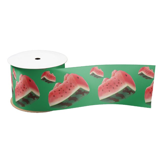 Watermelon Pattern Satinband (Spule)