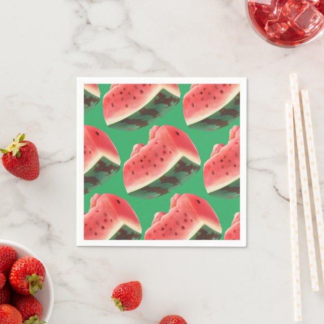 Watermelon Pattern Serviette (Beispiel)