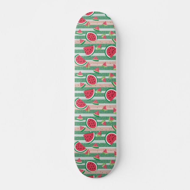 Watermelon Pattern Skateboard (Vorne)