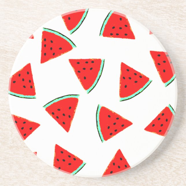 Watermelon Pattern Triangles Untersetzer (Vorne)
