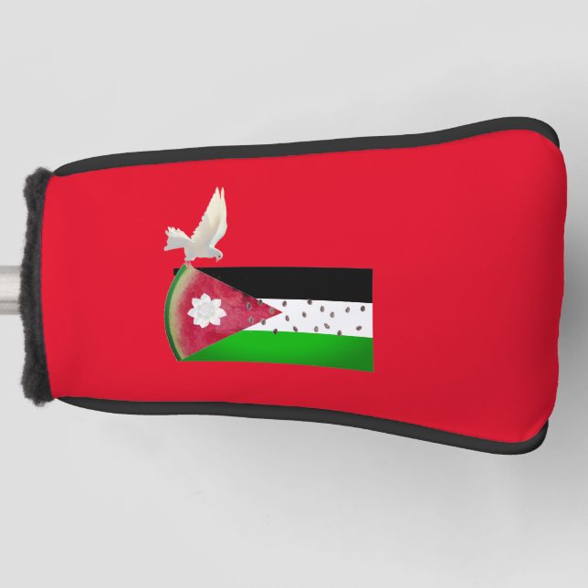 Watermelon Peace Dove Palenstine Golf Headcover (Vorderseite)